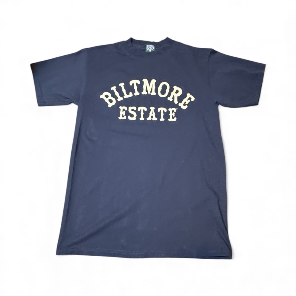 MV Sport Biltmore Estate Vintage Short Sleeve Green Label T-Shirt Size M Blue